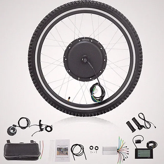 26" 48V Front Wheel Electric Bicycle Motor Conversion Kit Tire Controller 1000W