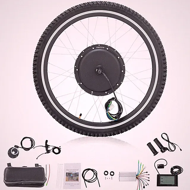 26in Front Wheel 48V 1000W Electric Bicycle Ebike Conversion Kit Hub Motor LCD