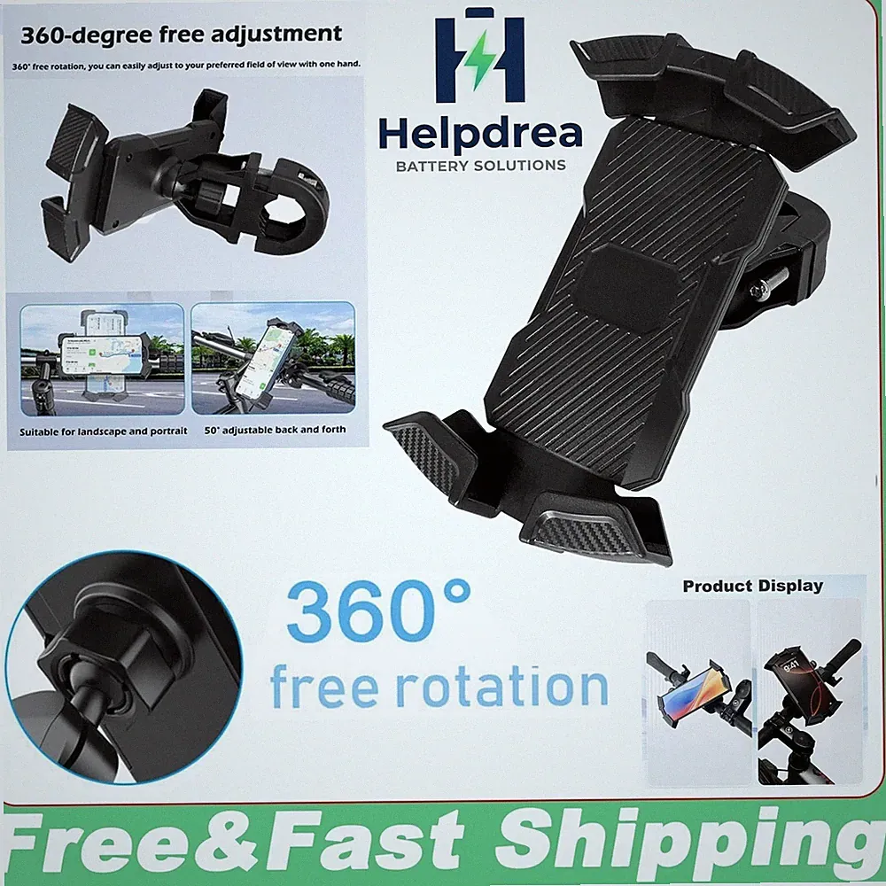 Ebike Motorcycle Bicycle Bike Handlebar Phone Mount Holder for iPhone Samsung