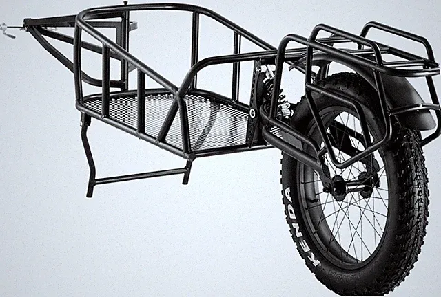 Heavy-Duty Bike Cargo Trailer, 275 Lbs Capacity, Foldable & Quick Release