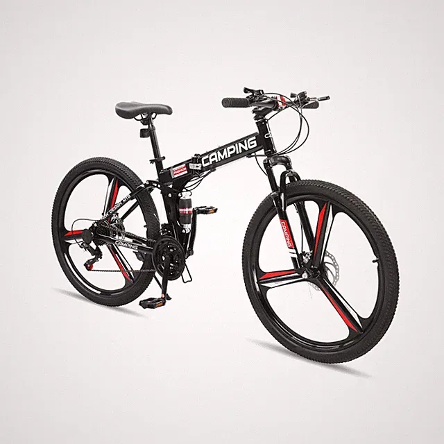 Ktaxon 26 Inch Foldable Mountain Bike, 21 Speed Folding Mountain Bike with Do...